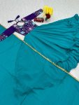 DESINGER CHINON EMBROIDERY THREAD WORK GOWN WITH DUPATTA FESTIVE WEAR WHOLESALE PRICE ETHNIC GARMENT (11)