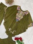 FANCY AIR TEX CHINON SEQUENCE EMBROIDERED WORK WITH KODI LATKAN WORK TOP BLOUSE WITH PALAZZO PARTY WEAR WHOLESALE PRICE ETHNIC GARMENT (3)