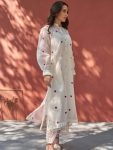 FANCY CAMBRIC COTTON THREAD EMBROIDERY WORK TOP BOTTOM SET FESTIVE WEAR WHOLESALE PRICE ETHNIC GARMENT (4)