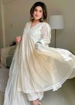 FANCY CHANDERI SILK THREAD EMBROIDERY WORK ALIA CUT TOP BOTTOM WITH DUPATTA PARTY WEAR WHOLESALE PRICE ETHNIC GARMENT (1)