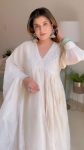FANCY CHANDERI SILK THREAD EMBROIDERY WORK ALIA CUT TOP BOTTOM WITH DUPATTA PARTY WEAR WHOLESALE PRICE ETHNIC GARMENT (1)