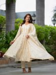 FANCY CHINNON SILK EMBROIDERY SEQUENCE WORK ANARKALI GOWN BOTTOM WITH DUPATTA PARTY WEAR WHOLESALE PRICE ETHNIC GARMENT (3)