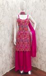 FANCY CHINON CHINON WITH EMBROIDERY WORK TOP PALAZZO WITH DUPATTA FESTIVE WEAR WHOLESALE PRICE ETHNIC GARMENT (18)