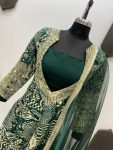 FANCY CHINON EMBROIDERY MIRROR WORK TOP TUBE TOP BOTTOM WITH DUPATTA PARTY WEAR WHOLESALE PRICE ETHNIC GARMENT (20)