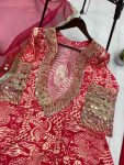FANCY CHINON EMBROIDERY MIRROR WORK TOP TUBE TOP BOTTOM WITH DUPATTA PARTY WEAR WHOLESALE PRICE ETHNIC GARMENT (19)