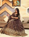 FANCY CHINON EMBROIDERY THREAD AND SEQUENCE WORK LEHENGA CHOLI WITH DUPATTA PARTY WEAR WHOLESALE PRICE ETHNIC GARMENT (3)