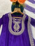 FANCY CHINON EMBROIDERY WITH THREAD AND SEQUENCE WORK TOP PALAZZO WITH DUPATTA FESTIVE WEAR WHOLESALE PRICE ETHNIC GARMENT (3)