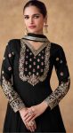 FANCY CHINON EMBROIDERY WORK ANARKALI GOWN WITH DUPATTA PARTY WEAR WHOLESALE PRICE ETHNIC GARMENT (7)