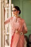 FANCY CHINON EMBROIDERY WORK READY TO WEAR SAREE WITH BANGLORY EMBROIDERY WORK STITCHED BLOUSE PARTY WEAR WHOLESALE PRICE ETHNIC GARMENT (3)
