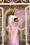 FANCY CHINON EMBROIDERY WORK READY TO WEAR SAREE WITH BANGLORY EMBROIDERY WORK STITCHED BLOUSE PARTY WEAR WHOLESALE PRICE ETHNIC GARMENT (6)