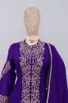FANCY CHINON EMBROIDERY WORK TOP PALAZZO WITH DUPATTA FESTIVE WEAR WHOLESALE PRICE ETHNIC GARMENT (4)