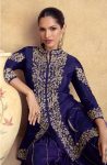 FANCY CHINON EMBROIDERY WORK TOP PALAZZO WITH DUPATTA FESTIVE WEAR WHOLESALE PRICE ETHNIC GARMENT (4)