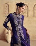 FANCY CHINON EMBROIDERY WORK TOP PALAZZO WITH DUPATTA FESTIVE WEAR WHOLESALE PRICE ETHNIC GARMENT (4)