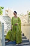 FANCY CHINON EMBROIDERY WORK TOP SHARARA WITH DUPATTA FESTIVE WEAR WHOLESALE PRICE ETHNIC GARMENT (4)