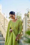 FANCY CHINON EMBROIDERY WORK TOP SHARARA WITH DUPATTA FESTIVE WEAR WHOLESALE PRICE ETHNIC GARMENT (4)