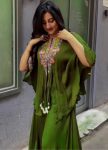 FANCY CHINON MULTICOLOR EMBROIDERY SEQUENCE WORK TOP WITH STITCHED BLOUSE AND PALAZZO PARTY WEAR WHOLESALE PRICE ETHNIC GARMENT (1)