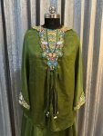 FANCY CHINON MULTICOLOR EMBROIDERY SEQUENCE WORK TOP WITH STITCHED BLOUSE AND PALAZZO PARTY WEAR WHOLESALE PRICE ETHNIC GARMENT (1)
