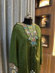 FANCY CHINON MULTICOLOR EMBROIDERY SEQUENCE WORK TOP WITH STITCHED BLOUSE AND PALAZZO PARTY WEAR WHOLESALE PRICE ETHNIC GARMENT (1)