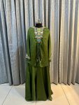 FANCY CHINON MULTICOLOR EMBROIDERY SEQUENCE WORK TOP WITH STITCHED BLOUSE AND PALAZZO PARTY WEAR WHOLESALE PRICE ETHNIC GARMENT (1)