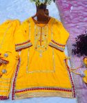 FANCY CHINON SILK SEQUENCE AND MULTI ZARI THREAD EMBROIDERY WORK TOP PALAZZO WITH DUPATTA FESTIVE WEAR WHOLESALE PRICE ETHNIC GARMENT (3)