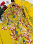 FANCY COTTON EMBROIDERY WORK TOP BOTTOM WITH DUPATTA FESTIVE WEAR WHOLESALE PRICE ETHNIC GARMENT (5)