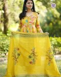 FANCY COTTON EMBROIDERY WORK TOP BOTTOM WITH DUPATTA FESTIVE WEAR WHOLESALE PRICE ETHNIC GARMENT (5)