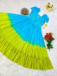 FANCY COTTON PADDING WITH HAND WORK ONE-PIECE PARTY WEAR WHOLESALE PRICE ETHNIC GARMENT (3)