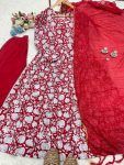 FANCY COTTON PRINTED TOP BOTTOM WITH DUPATTA PARTY WEAR WHOLESALE PRICE ETHNIC GARMENT (3)