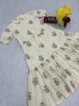 FANCY COTTON THREAD EMBROIDERY WORK ONE PIECE WITH WAIST BELT CASUAL WEAR WHOLESALE PRICE ETHNIC GARMENT (4)
