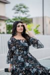 FANCY GEORGETTE DIGITAL FLORAL PRINTED ONLY ONE PIECE PARTY WEAR WHOLESALE PRICE ETHNIC GARMENT (3)