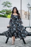 FANCY GEORGETTE DIGITAL FLORAL PRINTED ONLY ONE PIECE PARTY WEAR WHOLESALE PRICE ETHNIC GARMENT (3)