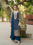 TRENDING GEORGETTE EMBROIDERY SEQUENCE WORK TOP BOTTOM WITH DUPATTA RAMA