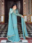 FANCY GEORGETTE EMBROIDERY SEQUENCE WITH RIVET MOTI AND LATKAN WORK TOP SHARARA WITH DUPATTA FESTIVE WEAR WHOLESALE PRICE ETHNIC GARMENT (2)