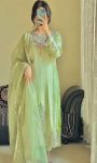 FANCY GEORGETTE EMBROIDERY SEQUENCE WORK TOP BOTTOM WITH DUPATTA FESTIVE WEAR WHOLESALE PRICE ETHNIC GARMENT (3)