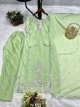 FANCY GEORGETTE EMBROIDERY SEQUENCE WORK TOP BOTTOM WITH DUPATTA FESTIVE WEAR WHOLESALE PRICE ETHNIC GARMENT (3)