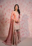 FANCY GEORGETTE EMBROIDERY SEQUENCE WORK WITH RIVET MOTI WORK TOP SHARARA WITH DUPATTA FESTIVE WEAR WHOLESALE PRICE ETHNIC GARMENT (3)