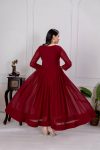 FANCY GEORGETTE EMBROIDERY ZARI SEQUENCE WORK GOWN FESTIVE WEAR WHOLESALE PRICE ETHNIC GARMENT (12)