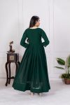 FANCY GEORGETTE EMBROIDERY ZARI SEQUENCE WORK GOWN FESTIVE WEAR WHOLESALE PRICE ETHNIC GARMENT (5)