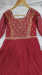 FANCY GEORGETTE EMBROIDERY ZARI SEQUENCE WORK GOWN FESTIVE WEAR WHOLESALE PRICE ETHNIC GARMENT (12)