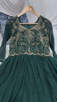 FANCY GEORGETTE EMBROIDERY ZARI SEQUENCE WORK GOWN FESTIVE WEAR WHOLESALE PRICE ETHNIC GARMENT (5)