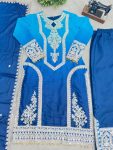 FANCY GEORGETTE PANDDING EMBROIDERY SEQUENCE CODDING WORK TOP BOTTOM WITH DUPATTA FESTIVE WEAR WHOLESALE PRICE ETHNIC GARMENT (3)