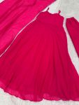 FANCY GEORGETTE PLAIN ANARKALI GOWN BOTTOM WITH DUPATTA FESTIVE WEAR WHOLESALE PRICE ETHNIC GARMENT (5)