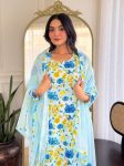FANCY GEORGETTE PRINTED TOP BOTTOM WITH DUPATTA FESTIVE WEAR WHOLESALE PRICE ETHNIC GARMENT (4)