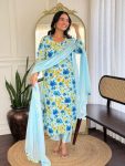 FANCY GEORGETTE PRINTED TOP BOTTOM WITH DUPATTA FESTIVE WEAR WHOLESALE PRICE ETHNIC GARMENT (4)
