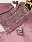 FANCY GEORGETTE SEQUENCE EMBROIDERY WORK TOP PALAZZO WITH DUPATTA FESTIVE WEAR WHOLESALE PRICE ETHNIC GARMENT (2)