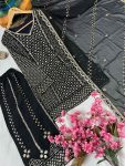 FANCY GEORGETTE SEQUENCE EMBROIDERY WORK TOP PALAZZO WITH DUPATTA FESTIVE WEAR WHOLESALE PRICE ETHNIC GARMENT(18)
