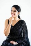 FANCY GEORGETTE SEQUENCE PIPING BORDER SAREE WITH UNSTITCHED BLOUSE PARTY WEAR WHOLESALE PRICE ETHNIC GARMENT (6)