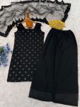 FANCY GEORGETTE THREAD MIRROR WORK TP[ PALAZZO WITH DUPATTA PARTY WEAR WHOLESALE PRICE ETHNIC GARMENT (3)