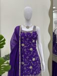 FANCY GEORGETTE THREAD SEQUENCE WORK TOP SHARARA WITH DUPATTA PARTY WEAR WHOLESALE PRICE ETHNIC GARMENT (3)