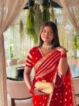 FANCY GEORGETTE WEAVING ZARI WORK SAREE WITH UNSTITCHED BLOUSE PARTY WEAR WHOLESALE PRICE ETHNIC GARMENT (3)